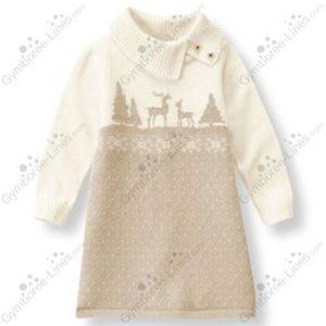 Janie and Jack reindeer darling sweater dress